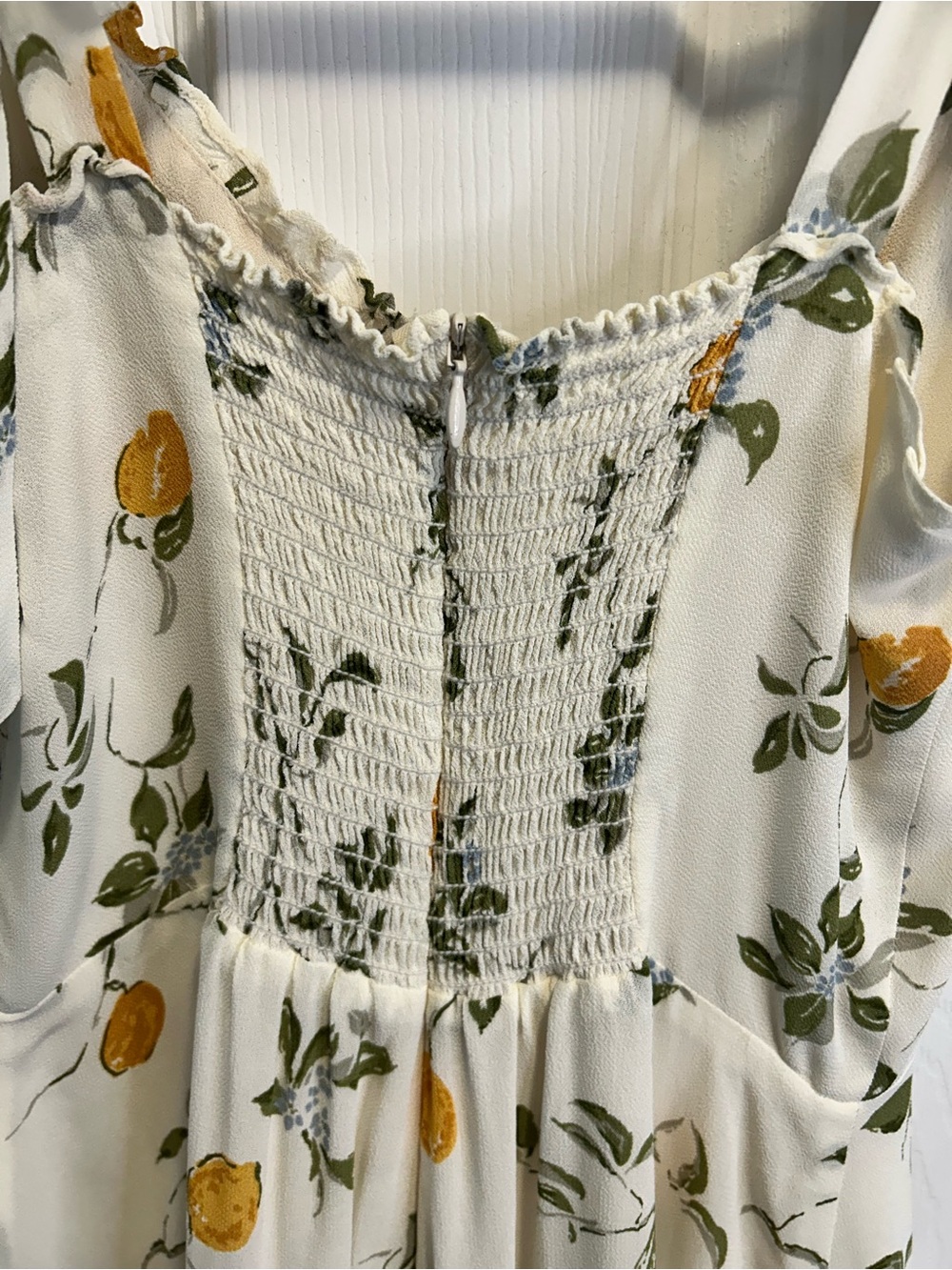 Reformation Christine Citron Mini Dress with Lemon Print - Picture 5 of 13